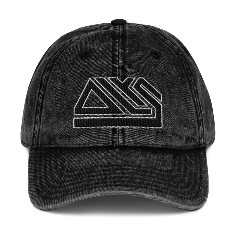 weathered logo cap